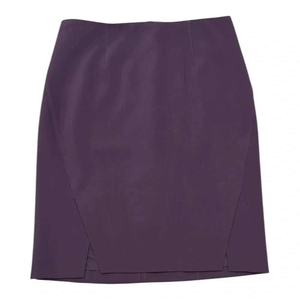 White House Black Market Burgundy Pencil Skirt Size 10 - Picture 1 of 10